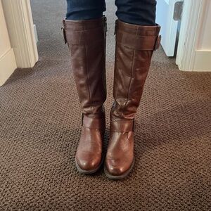 Women's Franco Sarto Pluto Riding Boot in Cognac, Size 7M